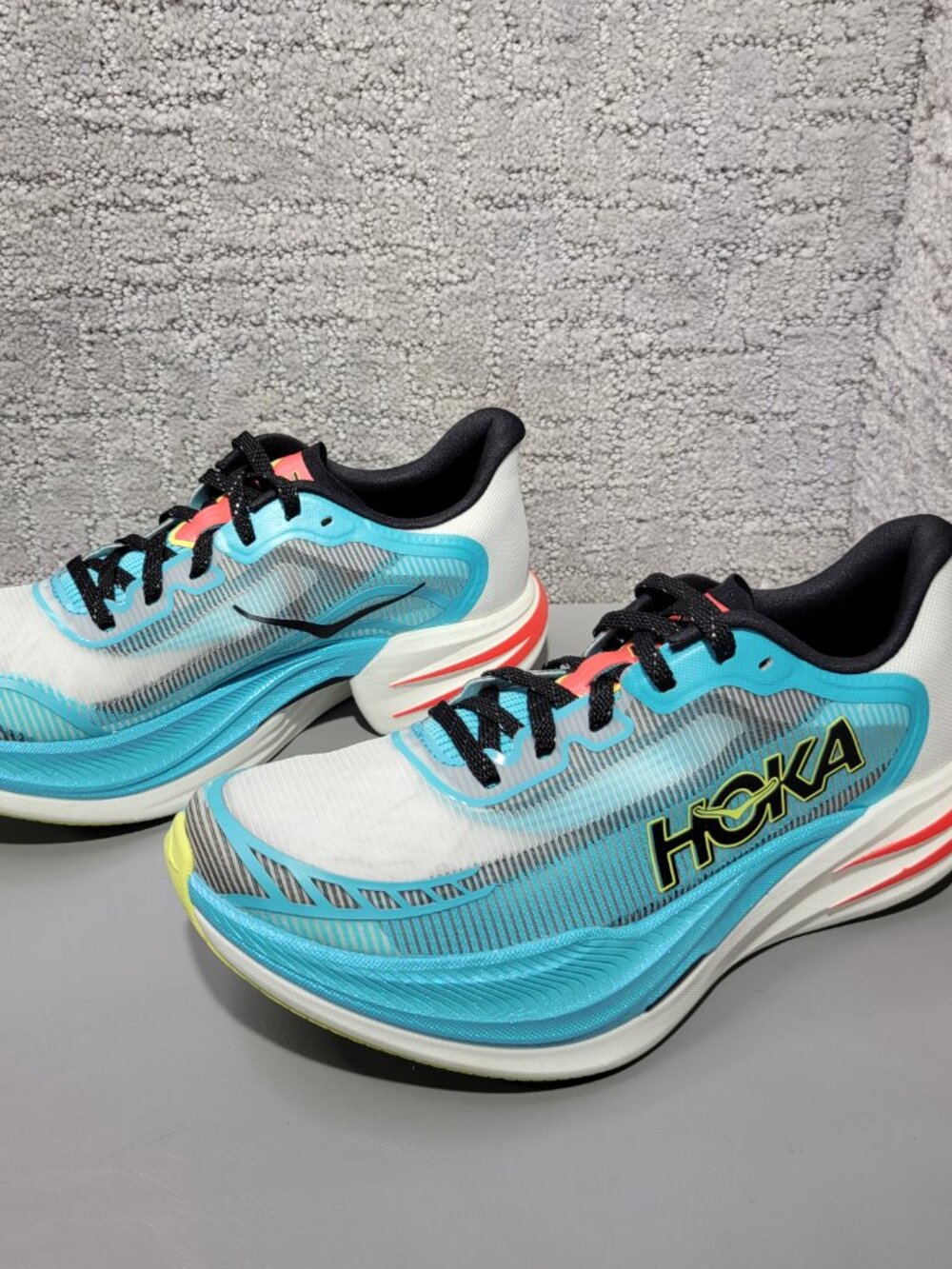 Hoka One One Cielo X1 2.0 Size W8.5 M7.5 Frost Black Athletic Running Sneakers - Picture 8 of 10